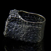 Kép 4/5 - Juvite ezüst designe gyűrű olivin kővel