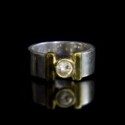 Kép 2/2 - Szoliter fazonú cirkónia köves ezüst gyűrű