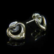 Kép 2/3 - Tiffany szív alakú fülbevaló pár