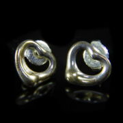 Kép 1/3 - Tiffany szív alakú fülbevaló pár