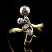Kép 2/4 - Bécsi szecessziós gyémánt gyűrű
