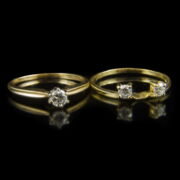 Alliance gyűrűpár gyémánt kövekkel