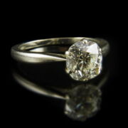 Kép 1/2 - Eljegyzési gyűrű régi csiszolású gyémánt kővel (2 ct)