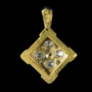Kép 2/2 - Gyémánt köves arany medál 