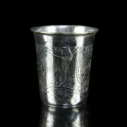 Kép 1/2 - Vésett német ezüst pohár