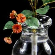 Kép 3/3 - Virágcsokor  kristály vázában