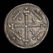 Kép 1/2 - II. Géza magyar király (1141-1162) ezüst denár ÉH 72