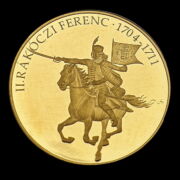 Kép 1/2 - II. Rákóczi Ferenc modern arany érme