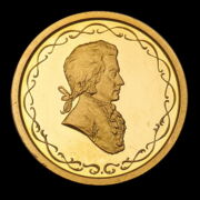 Kép 1/2 - Wolfgang Amadeus Mozart arany emlékérem