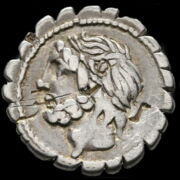 Kép 1/2 - Lucius Cornelius Scipio Asiaticus ezüst denár (Kr.e.106)