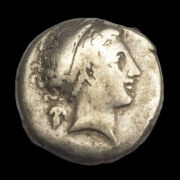 Kép 1/2 - Antik görög ezüst érme Campania Neapolis AR Nomos