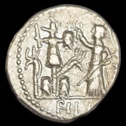 Kép 2/2 - Római Köztársaság kori ezüst denár - M. Furius L. f. Philus (Kr.e.119)