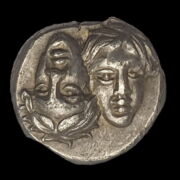 Kép 1/2 - Antik görög ezüst érme Moesia - Istros ezüst drachma