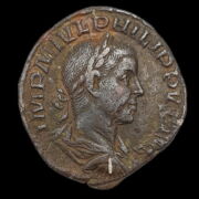Kép 1/2 - II. Philippus római császár bronz sestertius