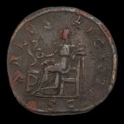 Kép 2/2 - Maximinus Thrax római császár bronz sestertius