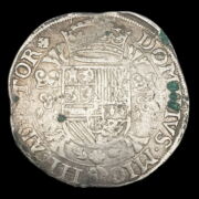 Kép 2/2 - II. Fülöp spanyol király ezüst tallér 1561