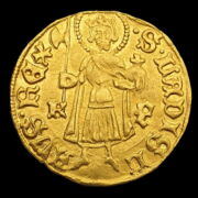 Kép 2/2 - Luxemburgi Zsigmond magyar király (1387-1437) aranyforint K-F