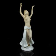 Kép 1/5 - Wallendorf art deco stílusú táncosnő porcelán figura