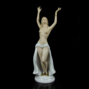 Kép 2/5 - Wallendorf art deco stílusú táncosnő porcelán figura