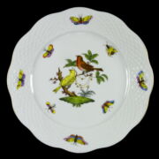Kép 3/8 - Herendi porcelán Rothschild mintás süteményes tányér készlet