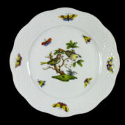 Kép 4/8 - Herendi porcelán Rothschild mintás süteményes tányér készlet
