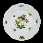 Kép 7/8 - Herendi porcelán Rothschild mintás süteményes tányér készlet