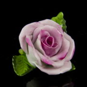 Kép 2/3 - Herendi porcelán rózsa rózsaszín