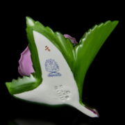 Kép 3/3 - Herendi porcelán rózsa élénk rózsaszín