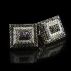 Kép 5/6 - Fehérarany ékszergarnitúra briliáns csiszolású- és fekete gyémántokkal