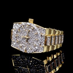 Picture 3/5 -Rolex-style zirconia stone signet ring