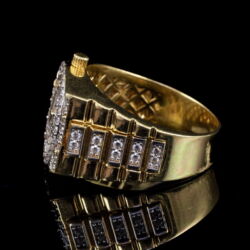 Picture 4/5 -Rolex-style zirconia stone signet ring
