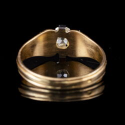 Picture 5/5 -Golden engagement ring with an old-cut diamond (0.35 ct)