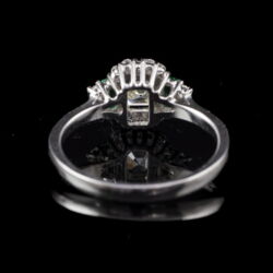 Picture 5/5 -Modern gyémánt gyűrű smaragd kövekkel 