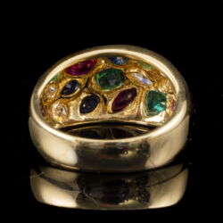 Picture 5/5 -Ring with colored gemstones