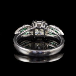 Picture 5/5 -Alliance-style diamond emerald ring