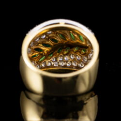 Picture 5/5 -Alessandriai gyémántgyűrű smaragdokkal 