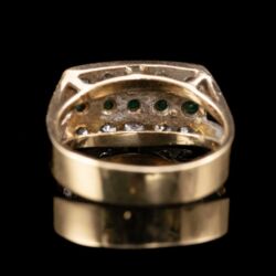 Picture 4/5 -Gyűrű smaragdokkal és gyémántkövekkel