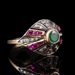 Picture 1/4 -Gyűrű szines frágakövekkel