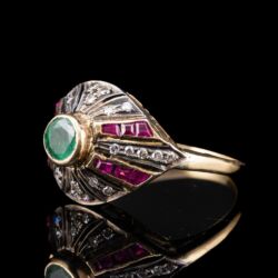 Picture 4/4 -Gyűrű szines frágakövekkel