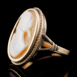 Picture 3/5 -Női arany gyűrű kagyló kámeával