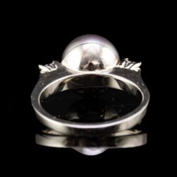 Picture 5/5 -Tahiti gyöngyös fehérarany gyűrű