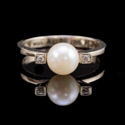 Picture 2/5 -Gyűrű gyönggyel és apró brillekkel