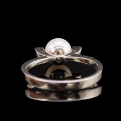 Picture 5/5 -Gyűrű gyönggyel és apró brillekkel