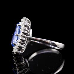 Picture 4/5 -Ceyloni zafír gyűrű gyémántokkal
