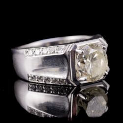 Picture 1/5 -Fehérarany férfi gyémánt köves pecsétgyűrű