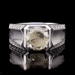 Picture 2/5 -Fehérarany férfi gyémánt köves pecsétgyűrű