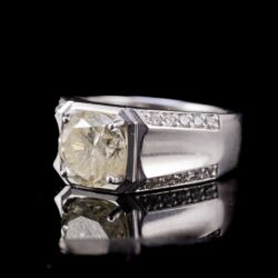 Picture 3/5 -Fehérarany férfi gyémánt köves pecsétgyűrű