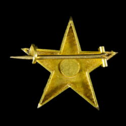 Picture 3/3 -Star-shaped golden brooch