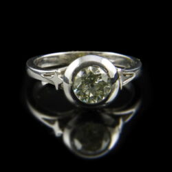 Picture 2/2 -Engagement ring with diamond (1.16 ct)