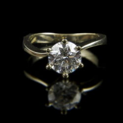 Picture 2/2 -Engagement ring with diamond (1.707 ct)